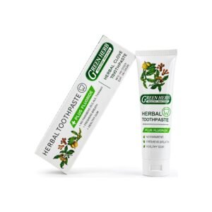 green herb herbal toothpaste