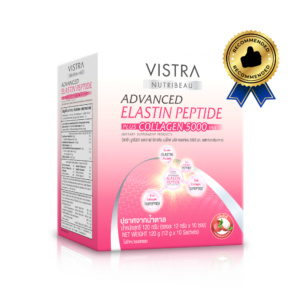 vistra nutribeau advanced elastin peptide plus collagen 5000 mg front